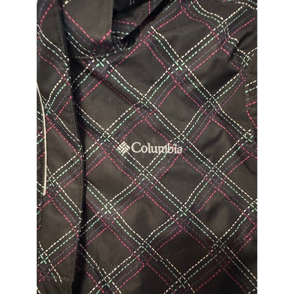 Columbia Girls Interchange Jacket Omni Tech SHELL ONLY Pink Plaid Size XL 18/20 - Picture 2 of 15